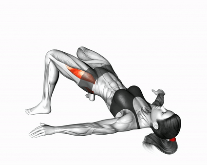 Отведение ног в положении ягодичного мостика